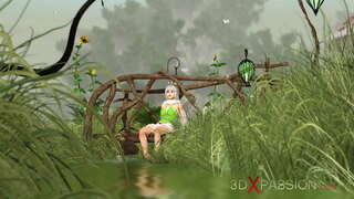 Ысык секс! Возбужденная аймактык фея жана гном в деревне